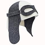 PRINZEPS Saunahut Herren Bestickt Pilot-Flieger Perfekte Saunamütze aus 100%...