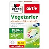 Doppelherz Vegetarier Vitamine + Mineralstoffe - Abgestimmte Nährstoffe für...