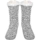 MOAZIFI Herren Kuschelsocken, Kuschelsocken Damen, Wintersocken Stoppersocken,...