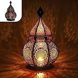 Gadgy Orientalische Lampe Metall - Marokkanisches Lampe mit Schatteneffekt -...