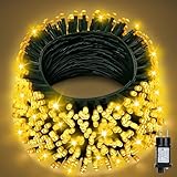 Zexwixs Lichterkette Außen 30M 230LED, Lichterkette Weihnachtsbaum Warmweiß...