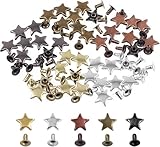 Swpeet Sternnietensortiment, 12 x 6 mm, Bronze, 12 x 6 mm, Sternnieten,...