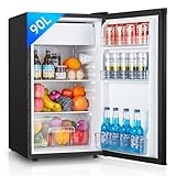 FOHERE Kühlschrank mit Gefrierfach 90L | Kühlschrank Klein mit Obst- und...