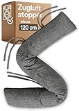 Praknu Zugluftstopper für Fenster bis 120cm - Waschbar - Energiesparend - Extra...