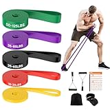 Fokky Fitnessbänder Widerstandsbänder mit 5 Stufen, Resistance Bands mit...