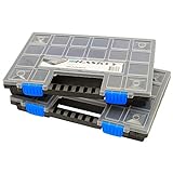 2x XL Organizer Sortimentskasten Sortierbox stapelbar 345x249x50mm I...