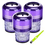 V11 Filter für Dyson 3 Stück Ersatz Filter für Dyson V11 Waschbar Filter für...