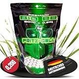 Airsoft Softair Kugeln Fritz-Cell Premium Bio BBS 6 mm 0,20g Beutel 5000 Stück...