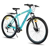 Hiland 29 Zoll Mountainbike MTB Hardtail Fahrrad mit Speichenrädern 482mm...