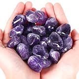 XIANNVXI Amethyst Kristalle Edelsteine Groß Amethyst Stein Trommelsteine...