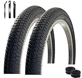 2 x VEE Rubber V186 20' Fahrradreifen Schwarz 57-406 (20 x 2.25) + 2 x passende...