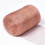 KAHEIGN Kupfernetz 12,7cmx10m Kupferband Gegen Schnecken, Schneckenzaun...