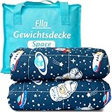 Ella Gewichtsdecke Kinder 3,2 kg 100x150 cm - Therapiedecke, für Stressabbau &...