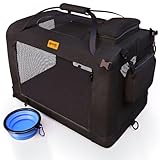 PETPROVED Hundebox Transportbox Hund Katze Hundetransportbox Hundebox Faltbar...