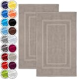 NatureMark 2er Pack Badvorleger Badematte | Premium Qualität | 100% Baumwolle |...