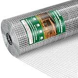 Ezkamfort Wühlmausgitter-90cm Höhe x 10m Länge Rolle, Verzinkt Drahtgitter,...