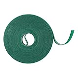 KINGLAKE 20m Pflanzenbinder Klett,12mm Pflanzenband Klettverschluss...