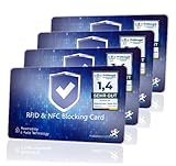 MakakaOnTheRun 4X RFID Blocker Karte (3fach geprüft: DEKRA + EMV + HF-Labor),...