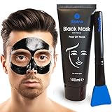 Das ORIGINAL - SOENA® for MEN Black Mask + MASKENPINSEL | XXL Tube 100 ml |...