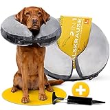 Tierhood Halskrause Hund - Aufblasbarer Hundekragen Leckschutz - Halskrause...