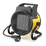 DAHTEC Heizlüfter 2000 Watt Keramik Heizstrahler Elektroheizer Bauheizer...