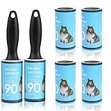 Jiehu Fusselrolle - 6 Rollen Mit 90 Blatt, Ersatzrolle Kleiderroller für...