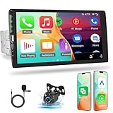 1 Din Autoradio mit Carplay und Android Auto - 9 Zoll HD Touchscreen Bildschirm...