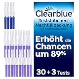 Clearblue 33 Tests Kinderwunsch Fertilitätsmonitor, Zykluscomputer...