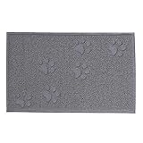 lionto Katzenklomatte aus robustem PVC, 32x45 cm, leicht zu reinigender Vorleger...