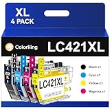 ColorKing LC421XL LC-421XLVAL Tintenpatronen Kompatibel für Brother LC421 XL LC...