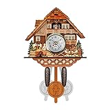Dorical Kuckuck Wanduhr Vintage Glockenspiel Holz Baumhaus Uhr Wohnzimmer Uhr...