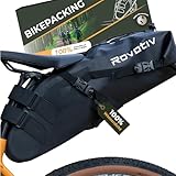 Rovativ® - Bikepacking Satteltasche [10 Liter] 100% Wasserdicht - super Fester...