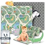 MAPALOU Krabbelmatte Spielmatte für Baby & Kinder Faltbar & Schadstofffrei 180...