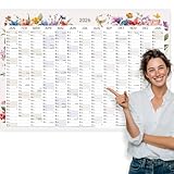 heaven+paper Jahresplaner 2026 A1 Wandkalender 2026 gefaltet | großer Kalender...