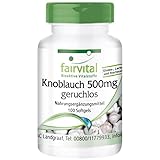 Fairvital | Knoblauch Kapseln 500mg - 100 Softgels - enthält Alliicin -...