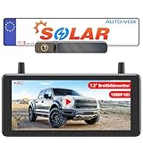 AUTO-VOX 7.2' DVR Portable Solar Rückfahrkamera Kabellos : 2Min...