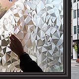 Zindoo Fensterfolie Blickdicht Sichtschutzfolie Ohne Kleber Dekorfolie Gute...
