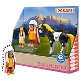 Bullyland 43309 - Spielfiguren Set Indianer Yakari, Regenbogen und kleiner...