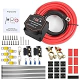 12V/140A BSR Trennrelais Komplettset mit 3M Kabel vollautomatisches Batterie...