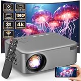 [Elektrischer Fokus] FRESHDEW Beamer, 5G WiFi Projektor mit Bluetooth Native...