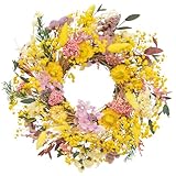KI Store klein Türkranz Frühling Trockenblumen Kranz 34cm Natur...