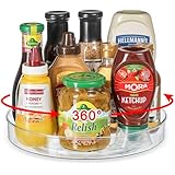 Famhap Drehteller Kühlschrank Organizer Lazy Susan 22cm, Küchen Gewürzregal...