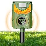 Katzenschreck Ultraschall Solar Tiervertreiber, USB Lade Marderschreck,...