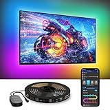 Govee TV LED Hintergrundbeleuchtung, RGBIC TV LED Strip für 55-65 Zoll...