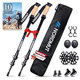 NORDMUT® Wanderstöcke Teleskop Alu | Nordic Walking Stöcke Damen und Herren |...