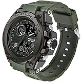 findtime Herren Militär Uhr Digital Sportuhr Outdoor Chronograph Analog...