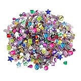 CXNXFD 1200PCS Acryl Strassstein Set Multicolor Glitter Künstliche Edelsteine...
