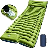 Yuzonc Isomatte Camping Selbstaufblasend, Camping Luftmatratze mit Fußpresse...
