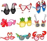 KAHEIGN Luau Party Sonnenbrille, 9 Paar Partybrille Lustige Hawaiianische...