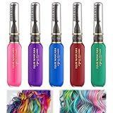 5 Stück Temporäre Haarfarbe, Coloriertes Haarwachs Haarmascara Haar Mascara...